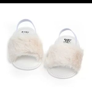 Plush soft sole infant shoes